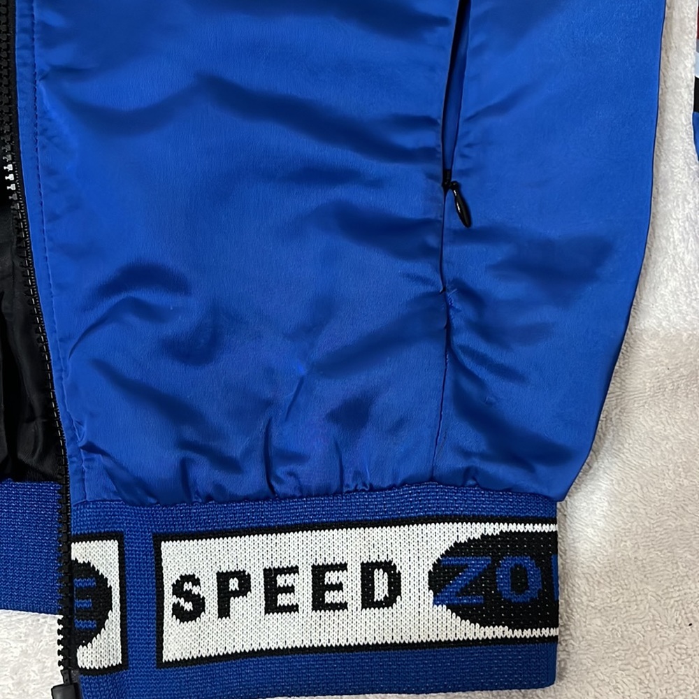 Moschino Blue Racing Logo Bomber Jacket - Picture 14 of 14